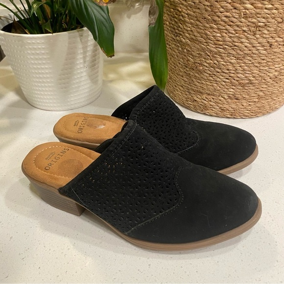 Earth Origins Celina Slip On-Mule Clog Suede Low Bootie Women’s 6.5 - Picture 3 of 7